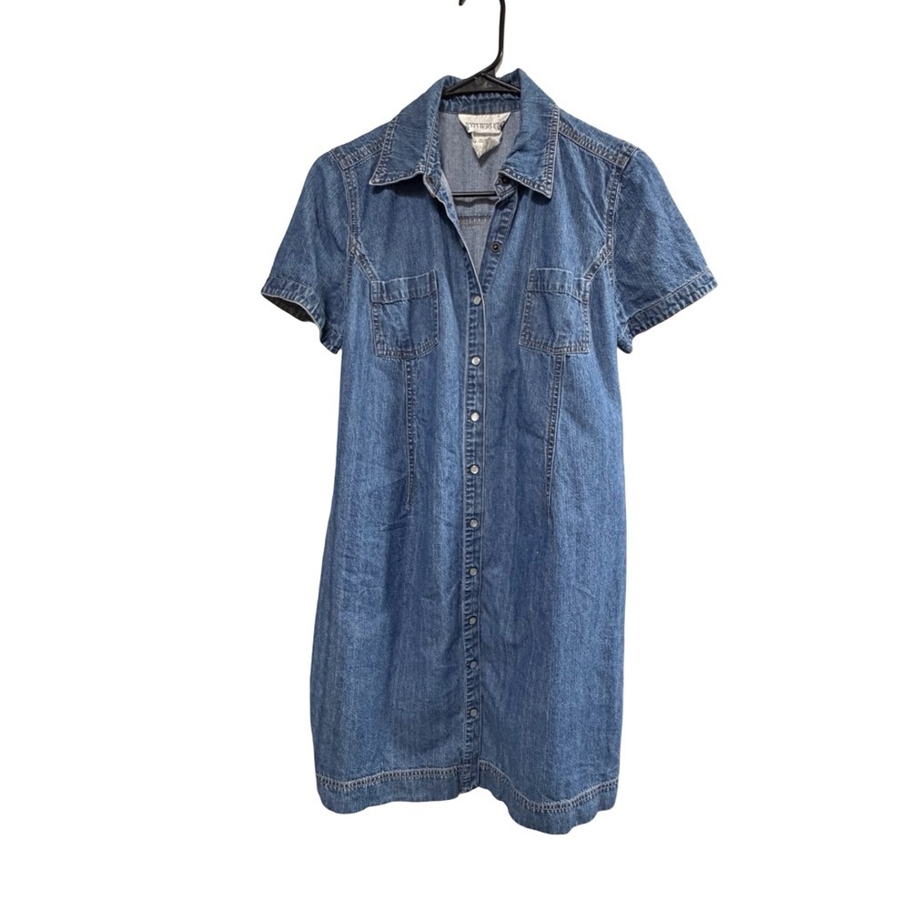 Motherhood Maternity Size Small Denim Shirt Dress - Picture 1 of 6